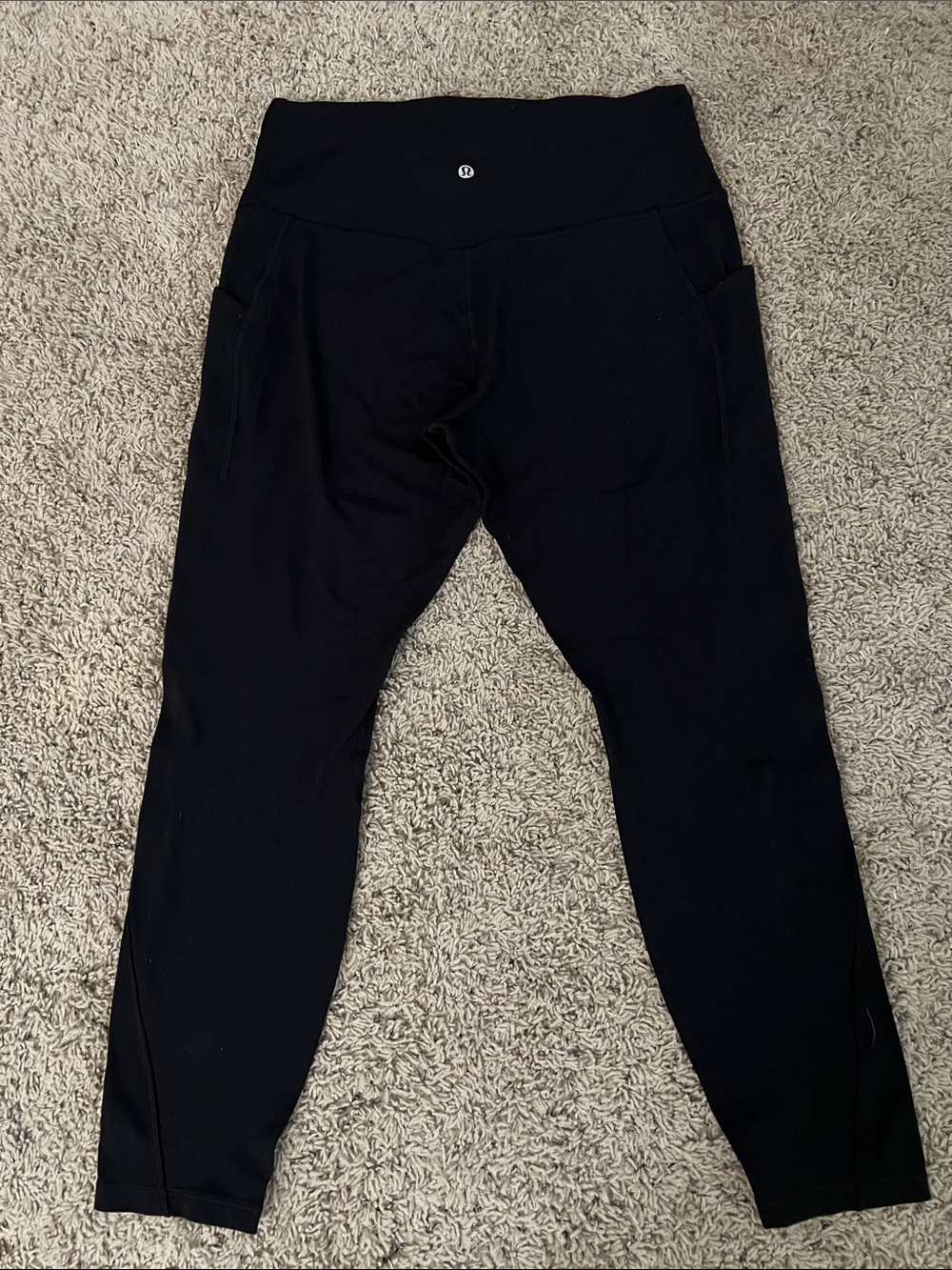 Lululemon Align Women’s Black Performance Leggings with Side Pockets
